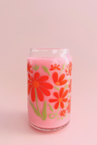 Falling Petals Glass Cup (3 Colors!)