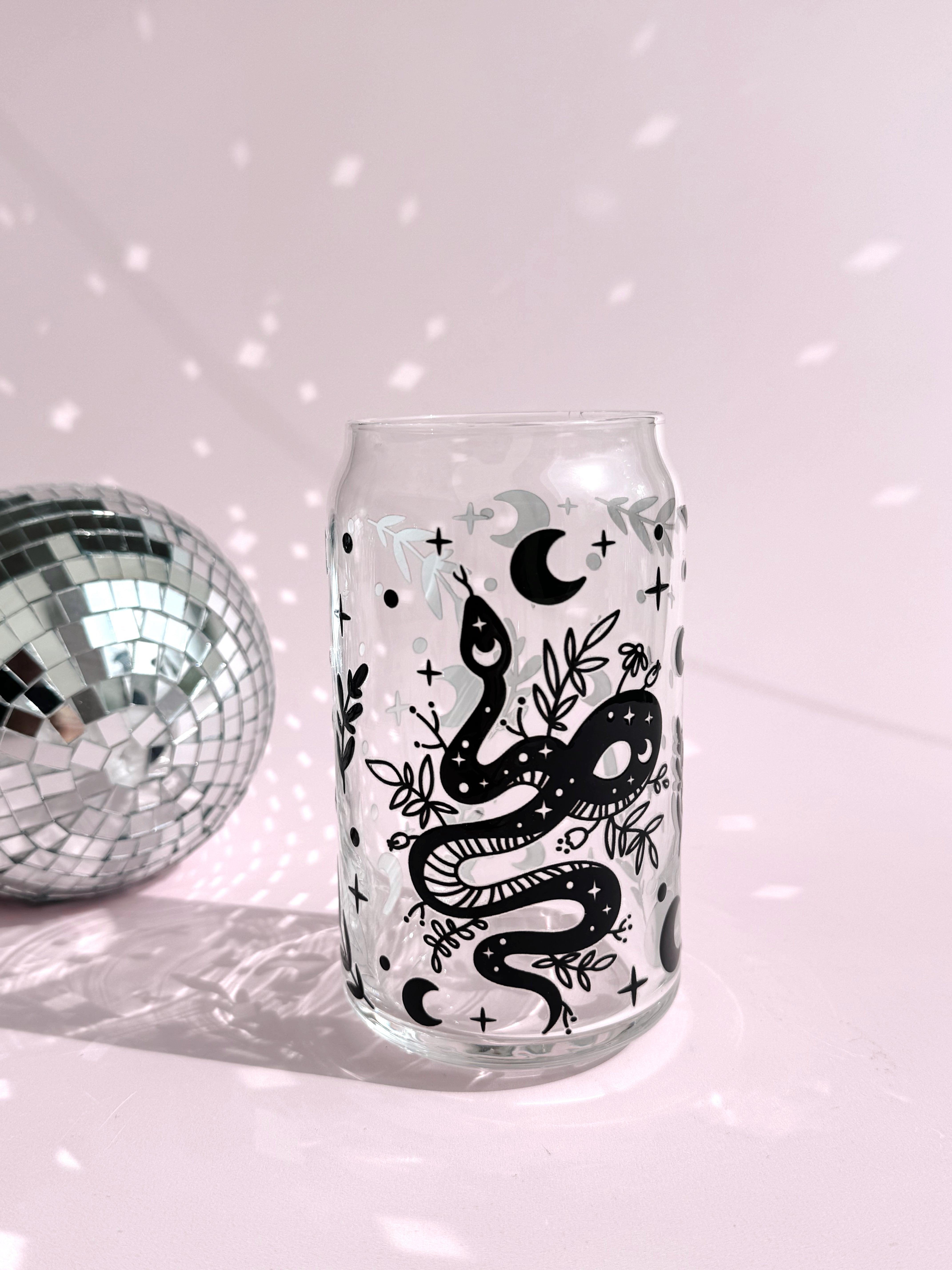 Celestial Serpentine Glass Cup