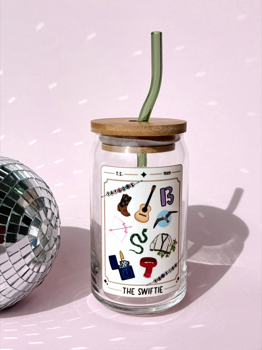 Swiftie Tarot Card Glass Cup